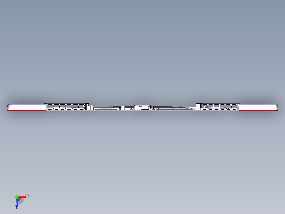 笔记本C壳铣高光程序模型俯视图