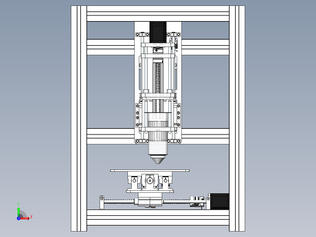 陶泥3D打印机sw24可编辑前视图