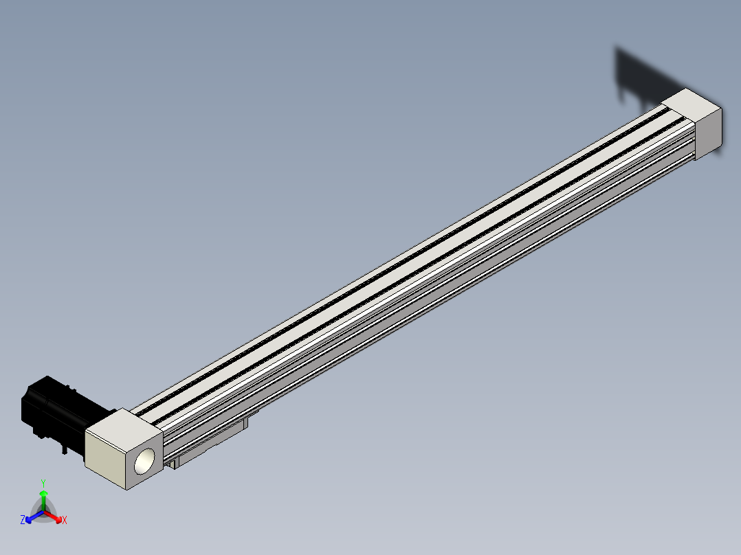 Toyo东佑达直线模组-M65M-X78-800-L-M40-C4正等轴测图