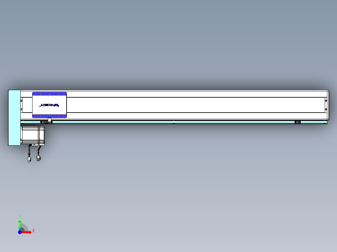 威洛博VC丝杆传动-无尘环境VC14-Lxx-C-S1150-BL-ZP75-C3前视图