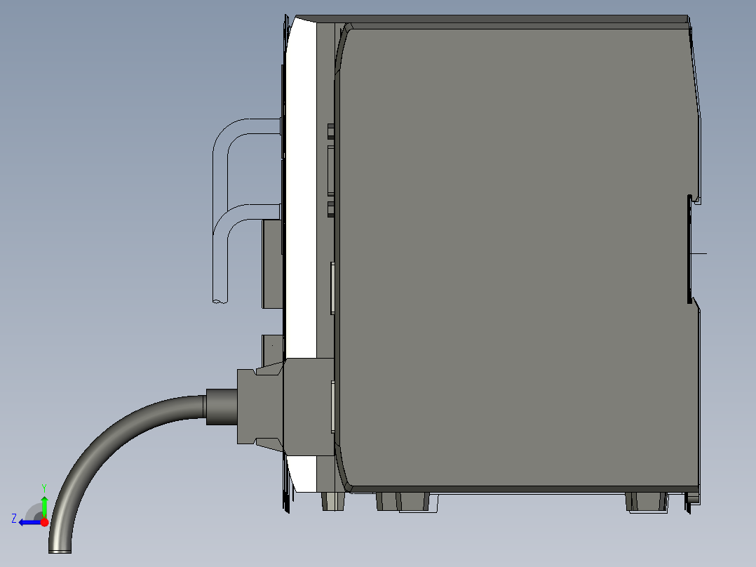 基恩士CV-5001_5501_5701+CV-E500_kc图纸模型右视图