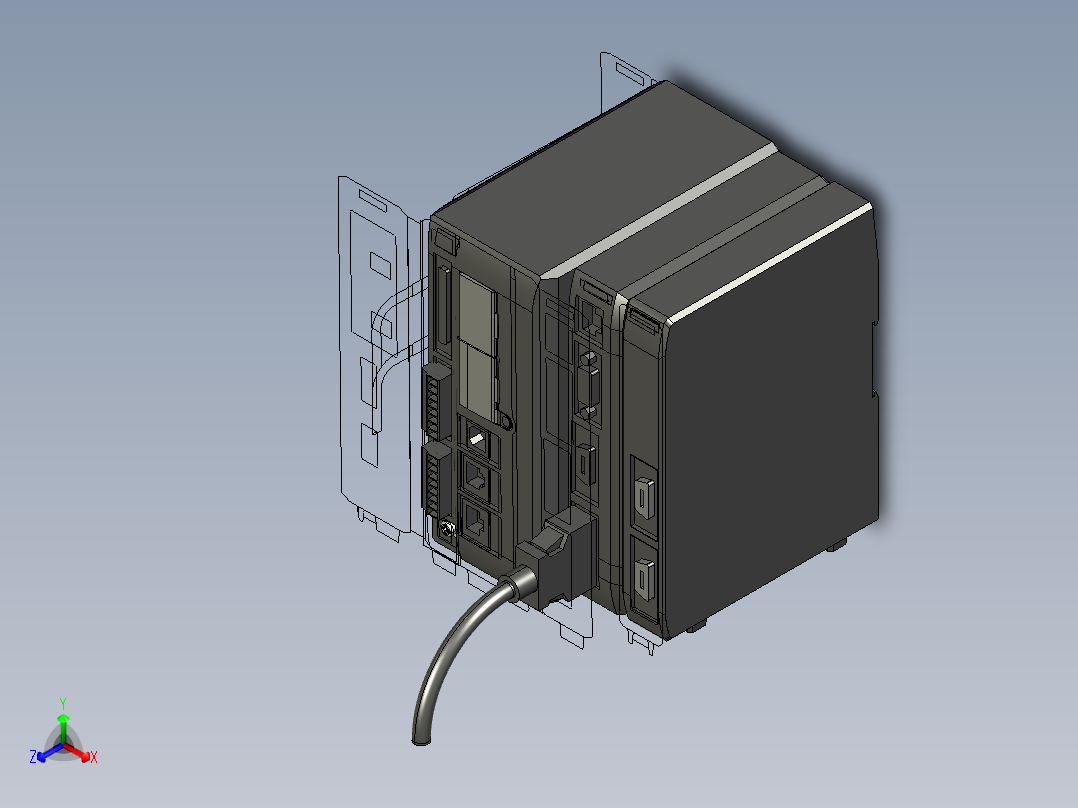 基恩士CV-5001_5501_5701+CV-E500_kc图纸模型正等轴测图
