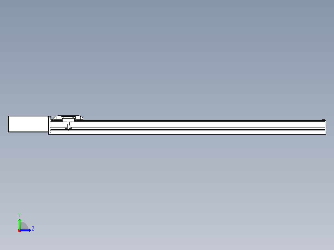 同步带全封闭直线模组TPA-HCB-85D-90-L950-MR-Y-P20-N3左视图