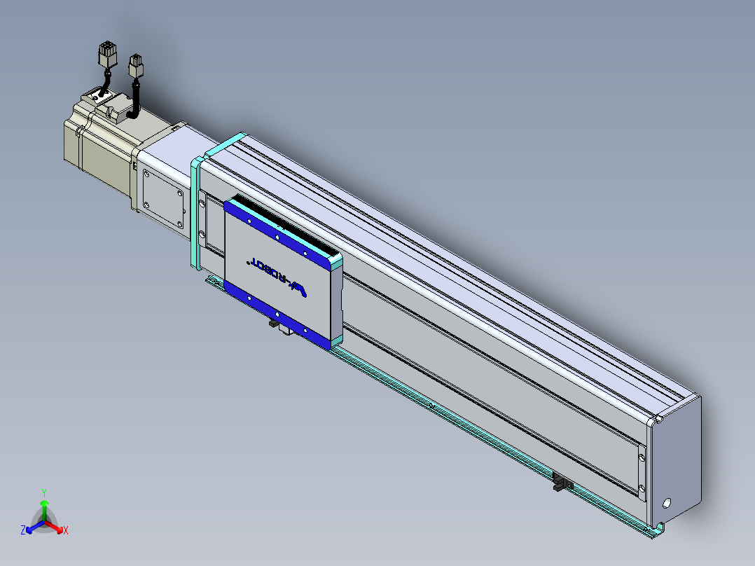 威洛博VC丝杆传动-无尘环境VC14-Lxx-C-S400-BC-ZP75-C3主视图
