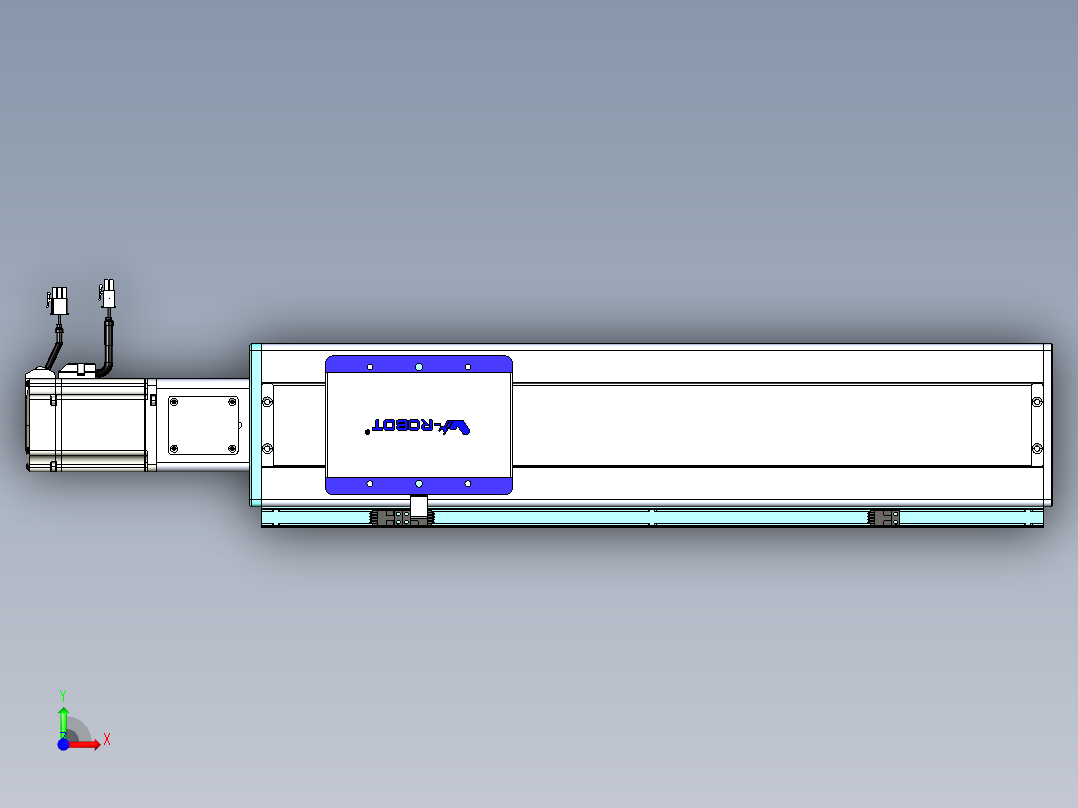 威洛博VC丝杆传动-无尘环境VC14-Lxx-C-S400-BC-ZP75-C3前视图