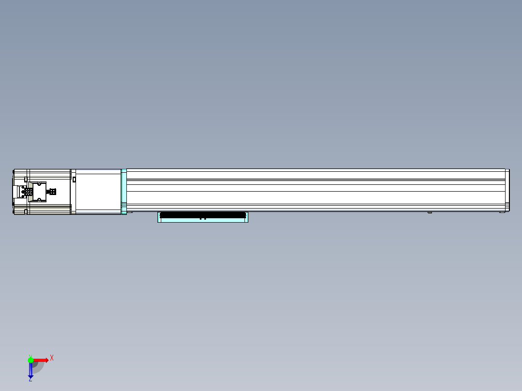 威洛博VC丝杆传动-无尘环境VC14-Lxx-C-S400-BC-ZP75-C3俯视图