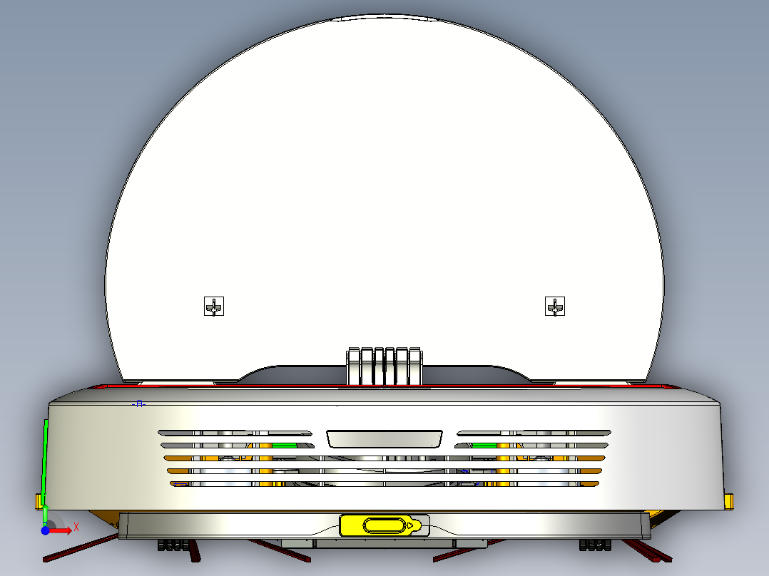家用扫地机器人cero4.0可编辑前视图