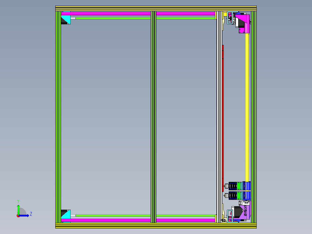 B2004687-BAYBAR 3D 打印机左视图