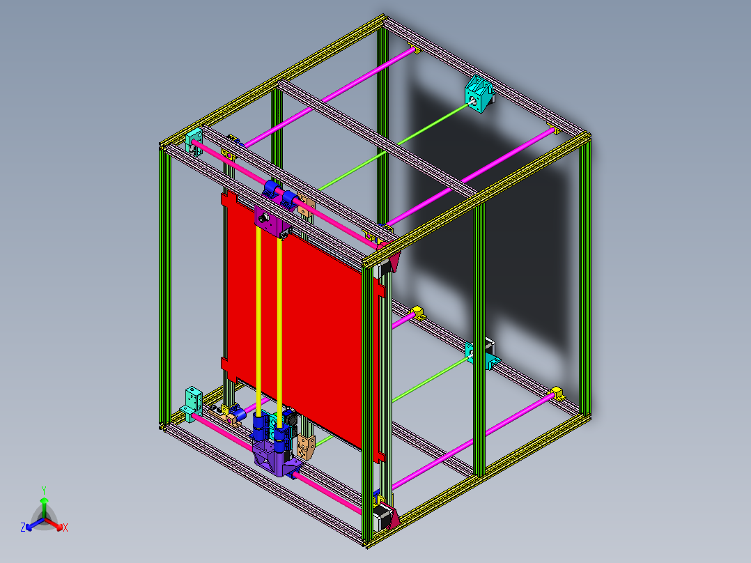 B2004687-BAYBAR 3D 打印机正等轴测图