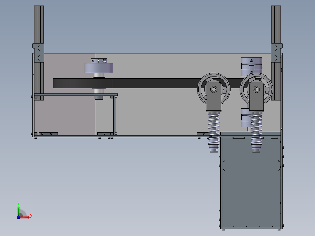 顶部驱动模块(1)前视图