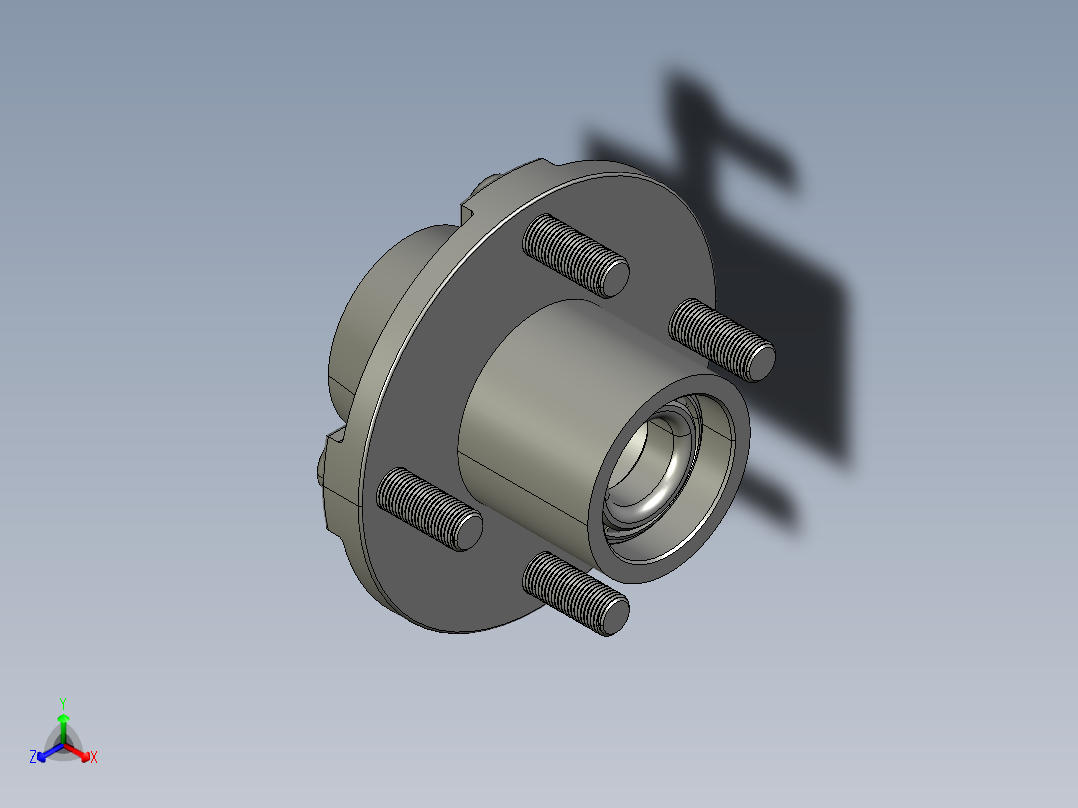 拖车空转轮轴总成,用于22磅轴13至15轮子-54-12正等轴测图