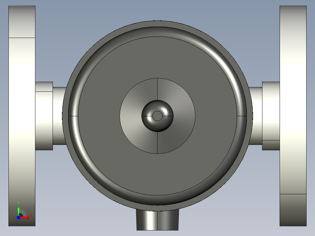 14DKOCCP NO 气动隔膜阀常开，固定法兰钻孔PN10 16。面对面根据EN 558-1 PVC-C前视图