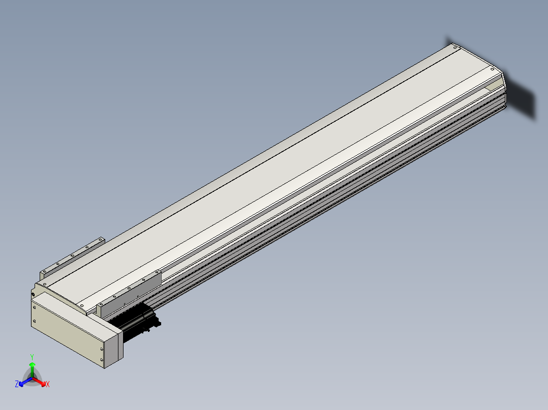 Toyo东佑达直线模组-ETH22-1250-BL-400W+煞車正等轴测图