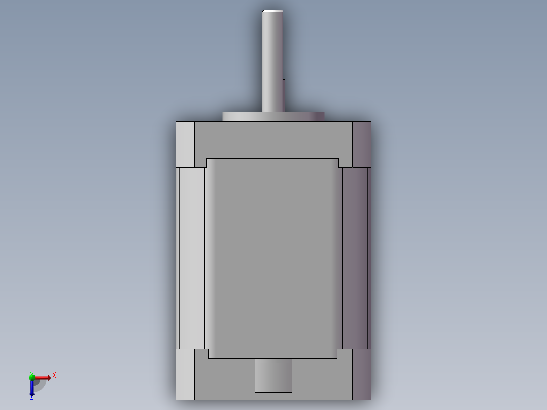雷赛步进电机42CM08俯视图