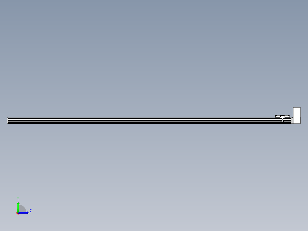 同步带全封闭直线模组TPA-HCB-105D-90-L2300-LU-C-P20-N3左视图