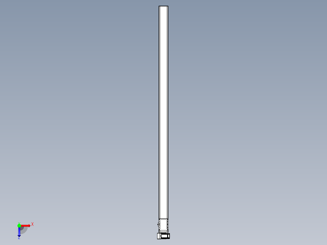 同步带全封闭直线模组TPA-HCB-105D-90-L2300-LU-C-P20-N3俯视图