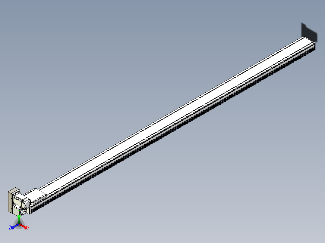 同步带全封闭直线模组TPA-HCB-105D-90-L2300-LU-C-P20-N3正等轴测图
