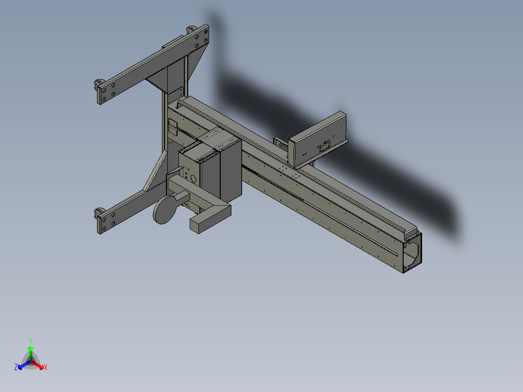 移动x光探测平台step
