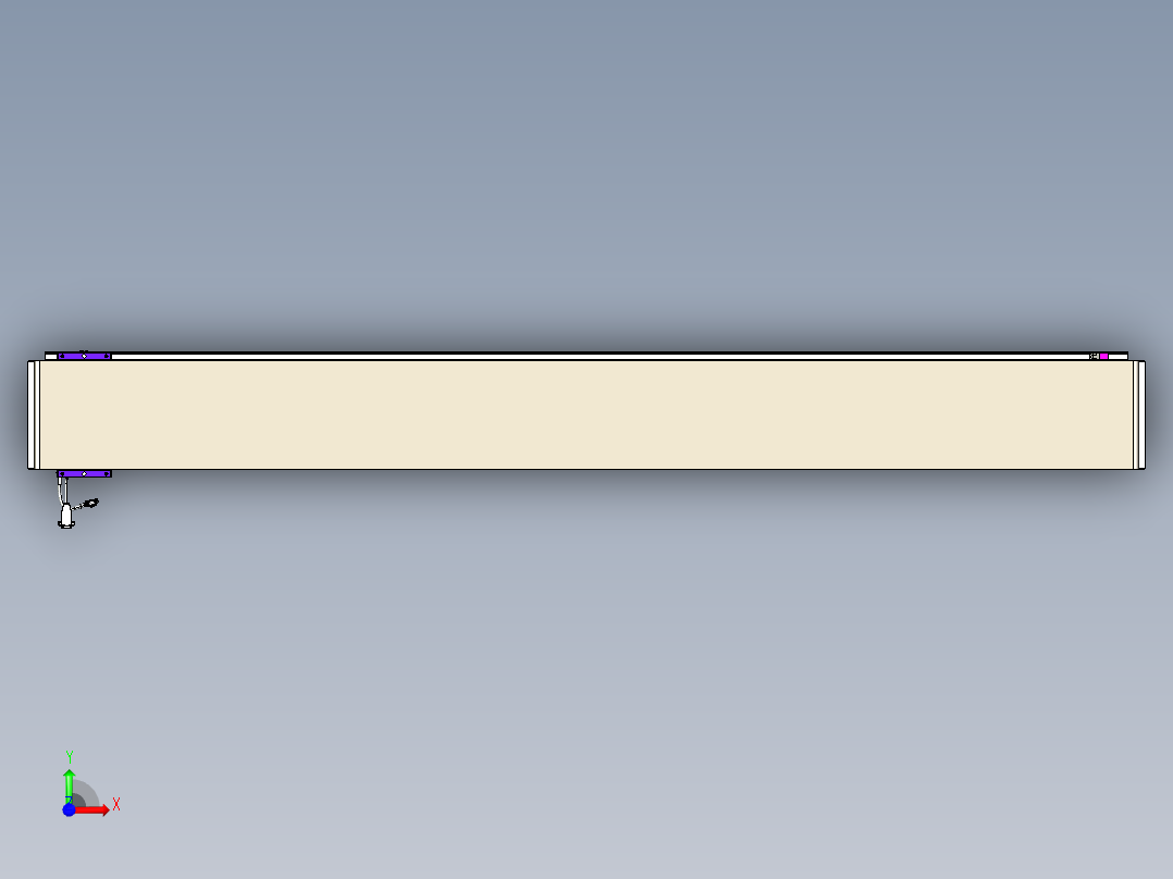 威洛博VL系列直线电机模组-VL22H1-S2050前视图
