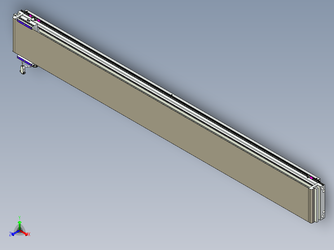 威洛博VL系列直线电机模组-VL22H1-S2050正等轴测图