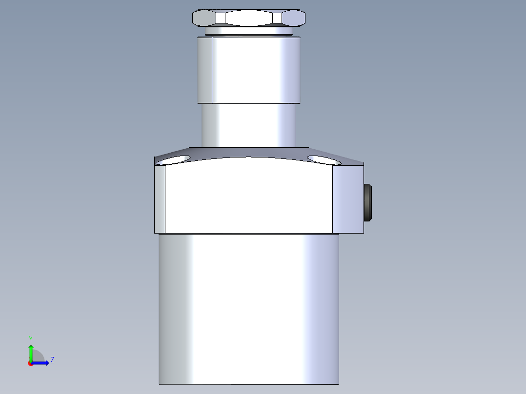 KOSMEKLG1050-CR-Y45多系列多零件图纸模型左视图