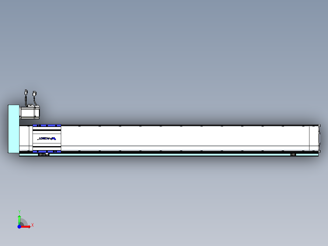 VF丝杆传动-一般环境VF14-Lxx-C-S1200-BR-ZP40-C3前视图