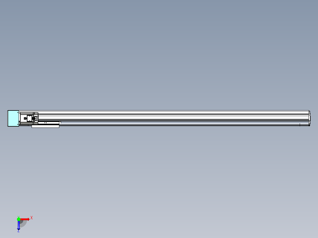VF丝杆传动-一般环境VF14-Lxx-C-S1200-BR-ZP40-C3俯视图
