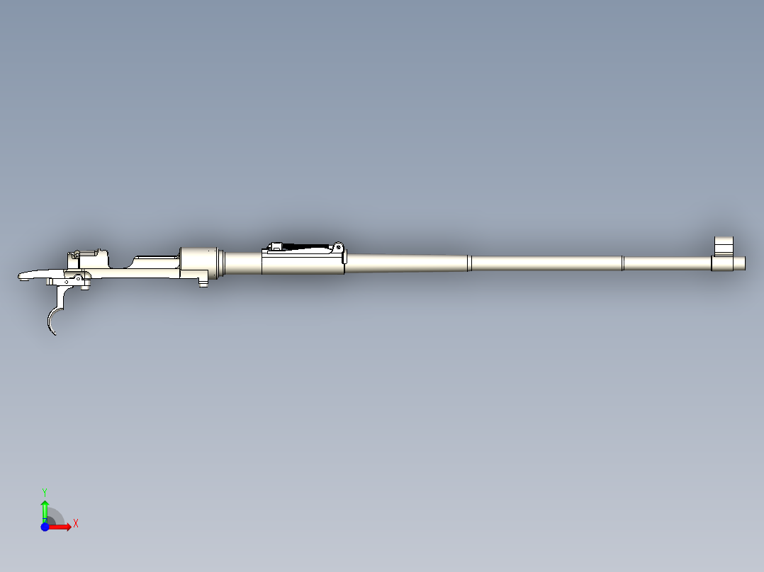 Kar98k游戏步枪模型前视图