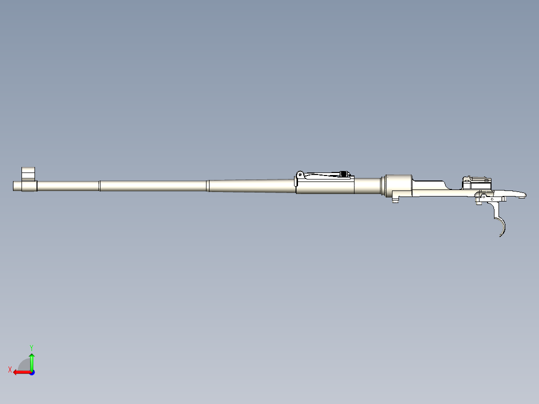Kar98k游戏步枪模型后视图