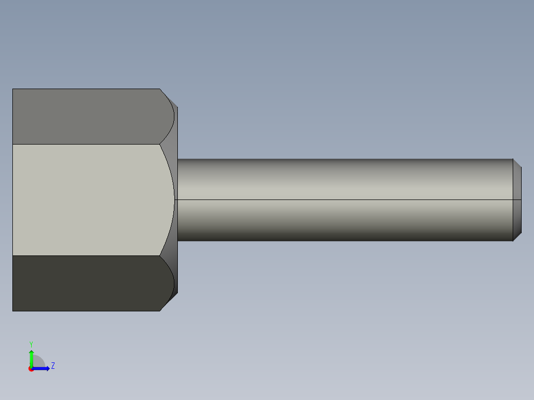 基恩士FU-35TZ_kc图纸模型左视图