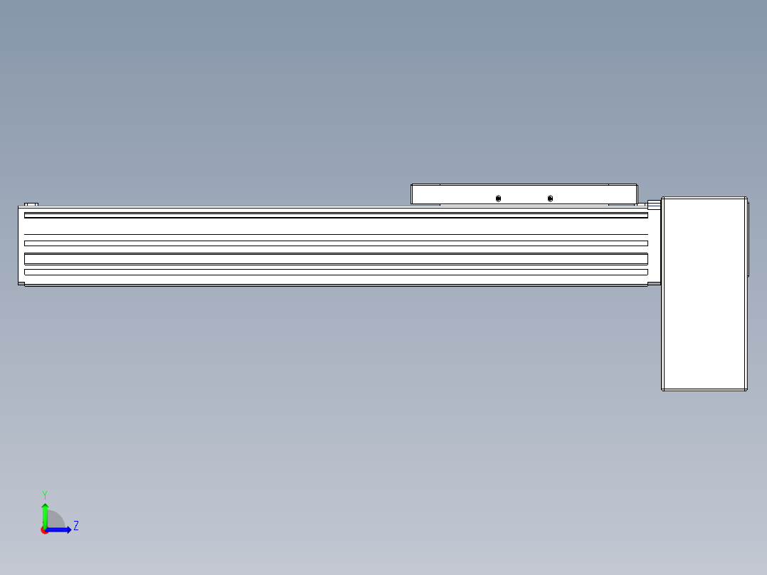 同步带全封闭直线模组TPA-HCB-120D-90-L250-LP-C-P40-N3左视图