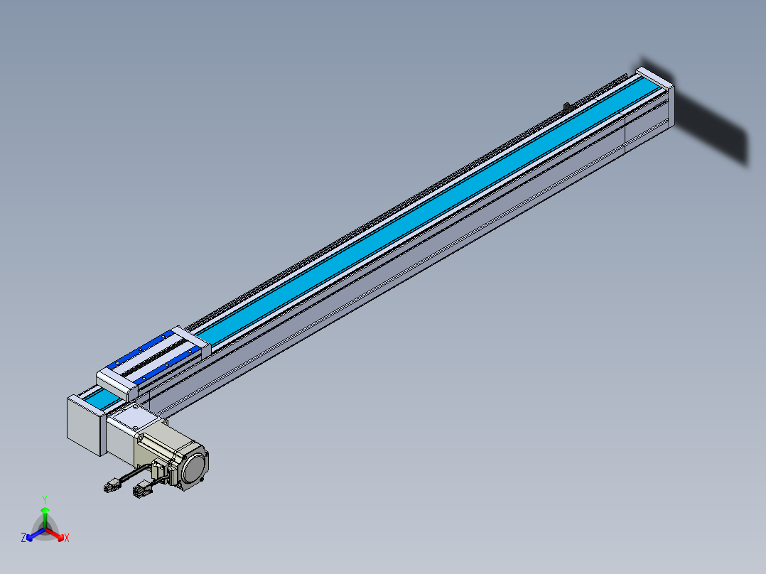威洛博LB.GB同步带传动--欧规系列LB6A-L130-S850-BL主视图