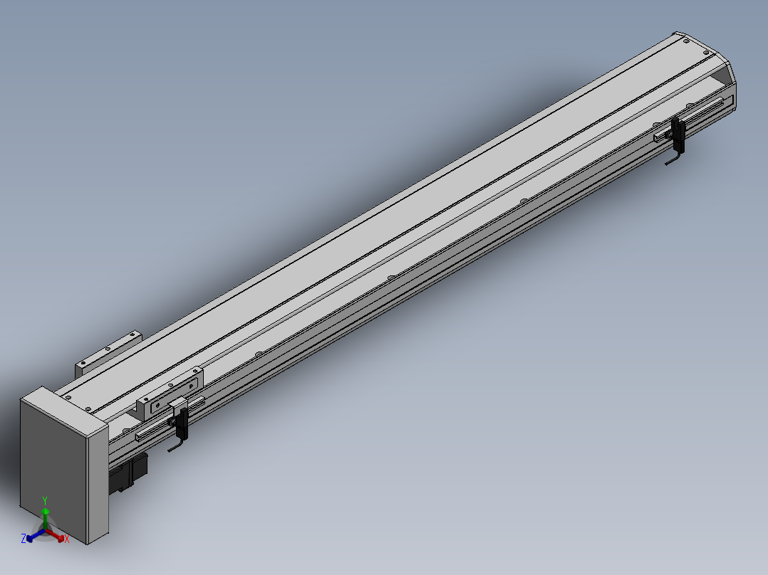 精密模组MY100-T10-750L-BM-P10B-C4-C正等轴测图
