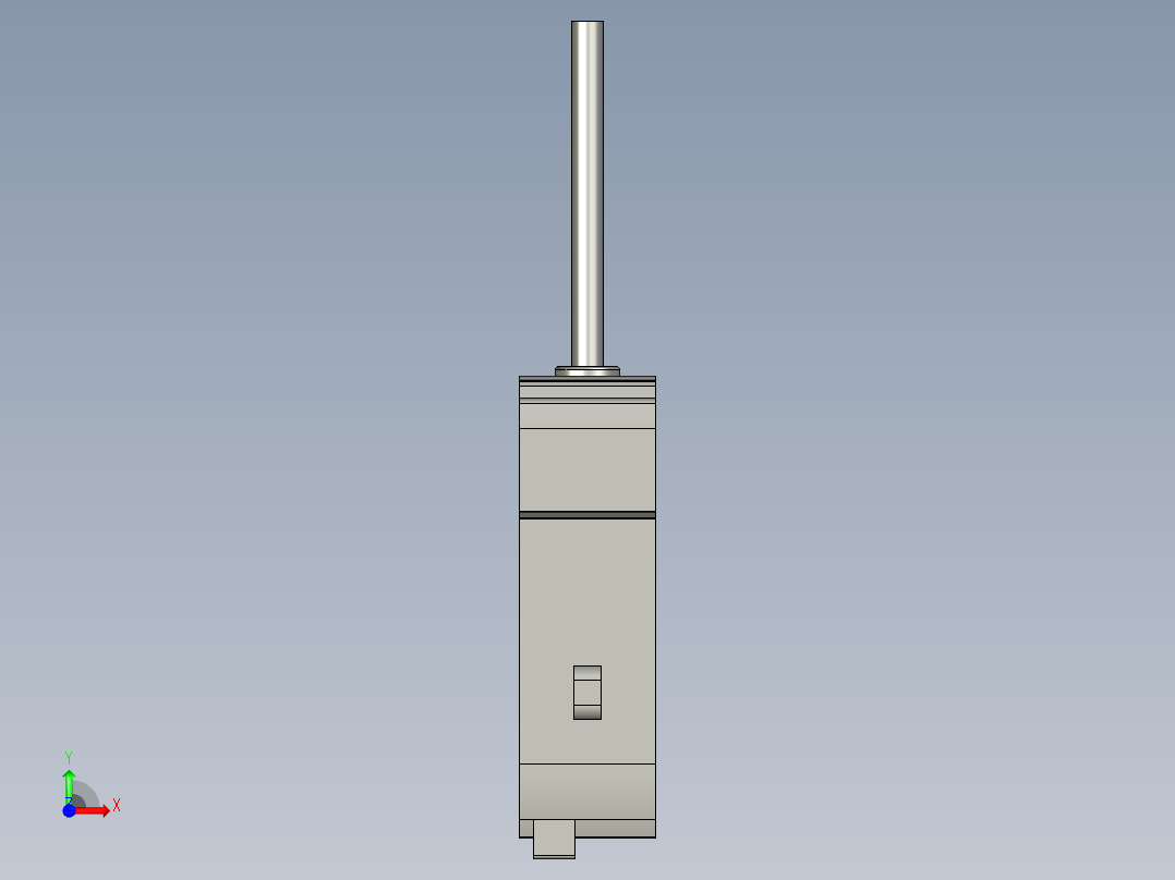 基恩士LV-11A_kc图纸模型前视图