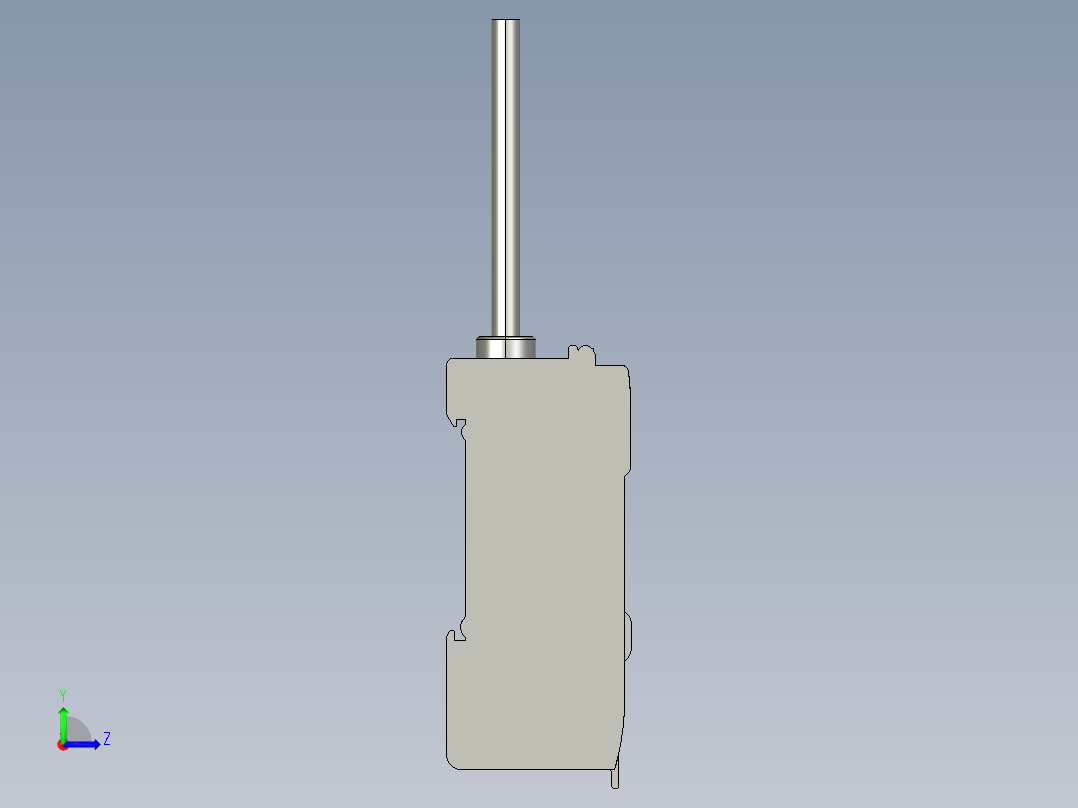 基恩士LV-11A_kc图纸模型左视图