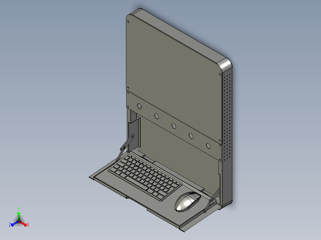 壁挂式or嵌入式显示器模组主视图