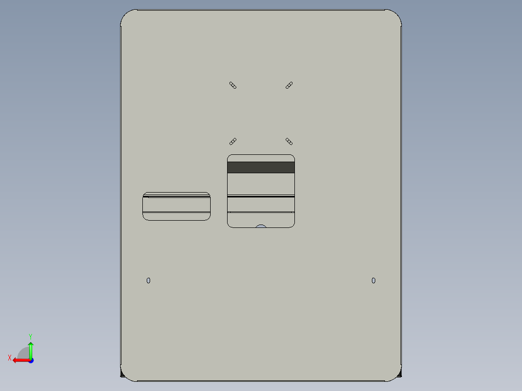 壁挂式or嵌入式显示器模组后视图