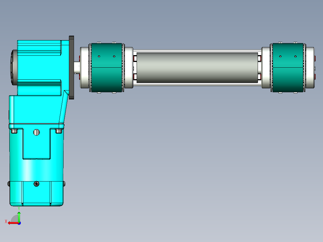 LE-XC6060-带工装右直连驱动输送线后视图