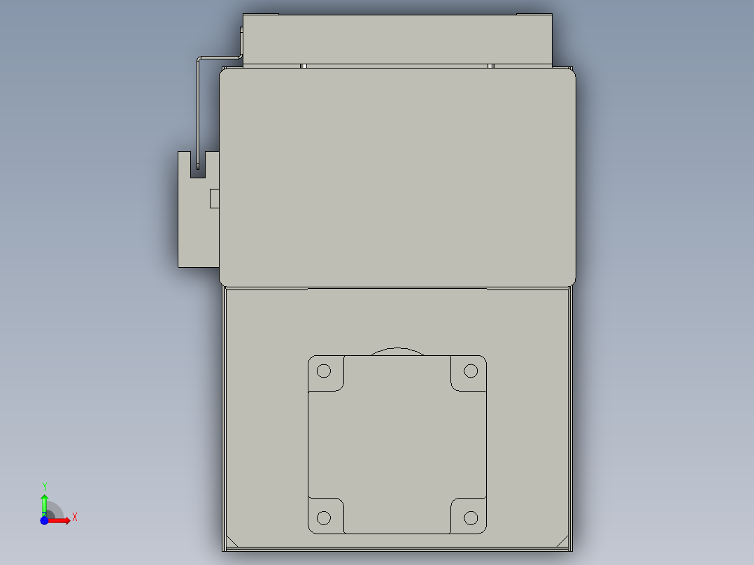 直线模组WG-LHC12-S300-D设计图纸前视图