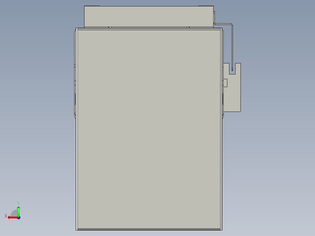 直线模组WG-LHC12-S300-D设计图纸后视图