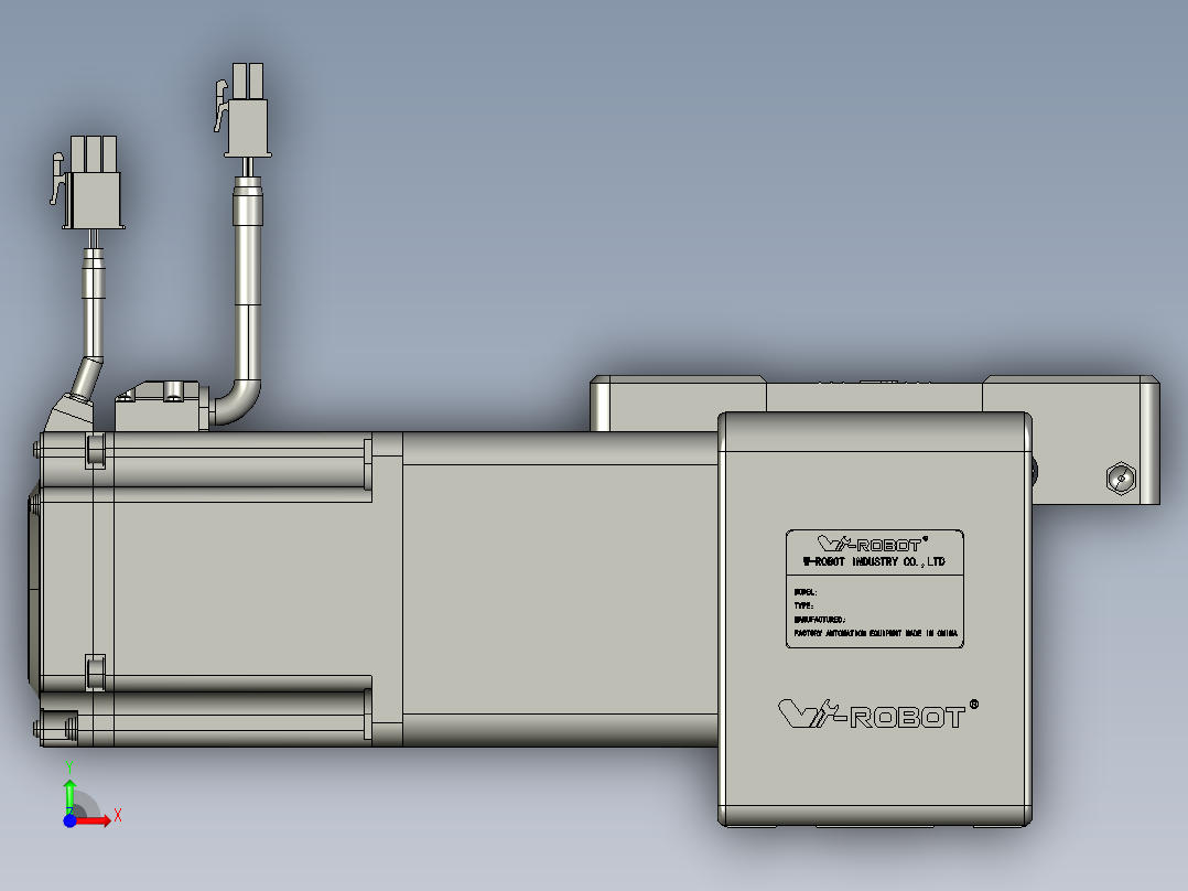 威洛博直线电机模组EB8-L200-S600-R-P75-MS3前视图