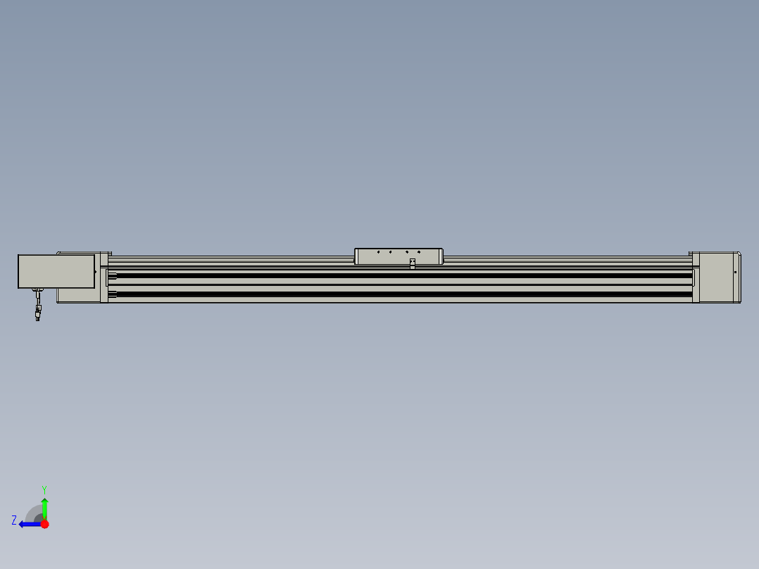 威洛博直线电机模组EB20-L224-S1300-BL-ZP75-MS3-5K右视图