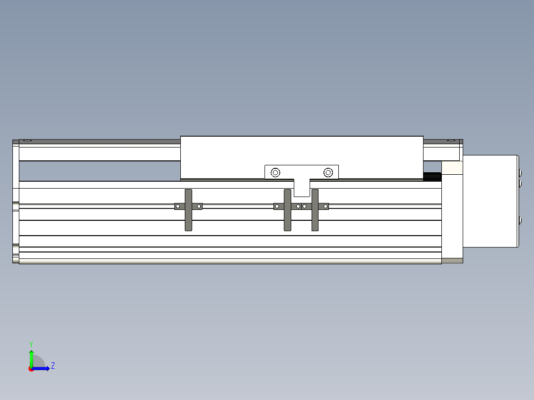 Toyo东佑达直线模组-ETH22-100-BL-400W+煞車左视图