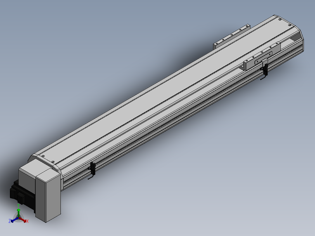 精密模组MT140-L110-700-RD-M40-C4正等轴测图