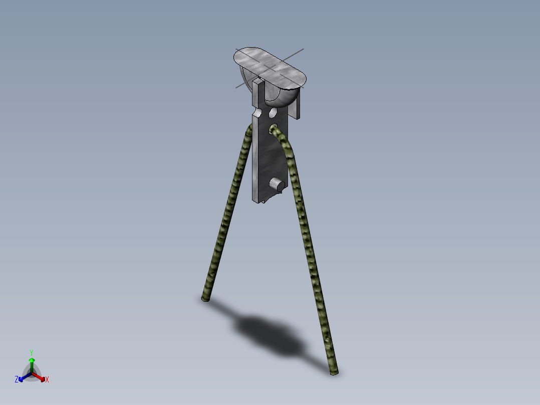 安装架正等轴测图