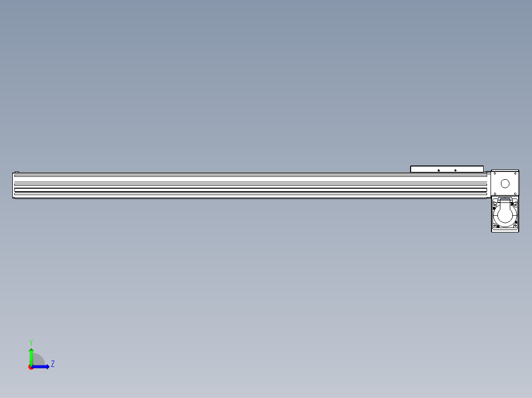 同步带全封闭直线模组TPA-HCB-120D-90-L900-RP-C-P40-N3左视图