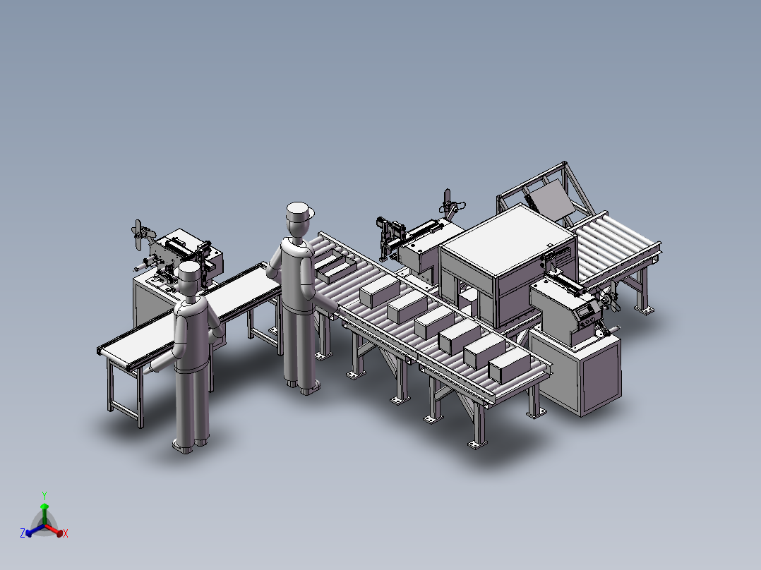 自动组装线主视图