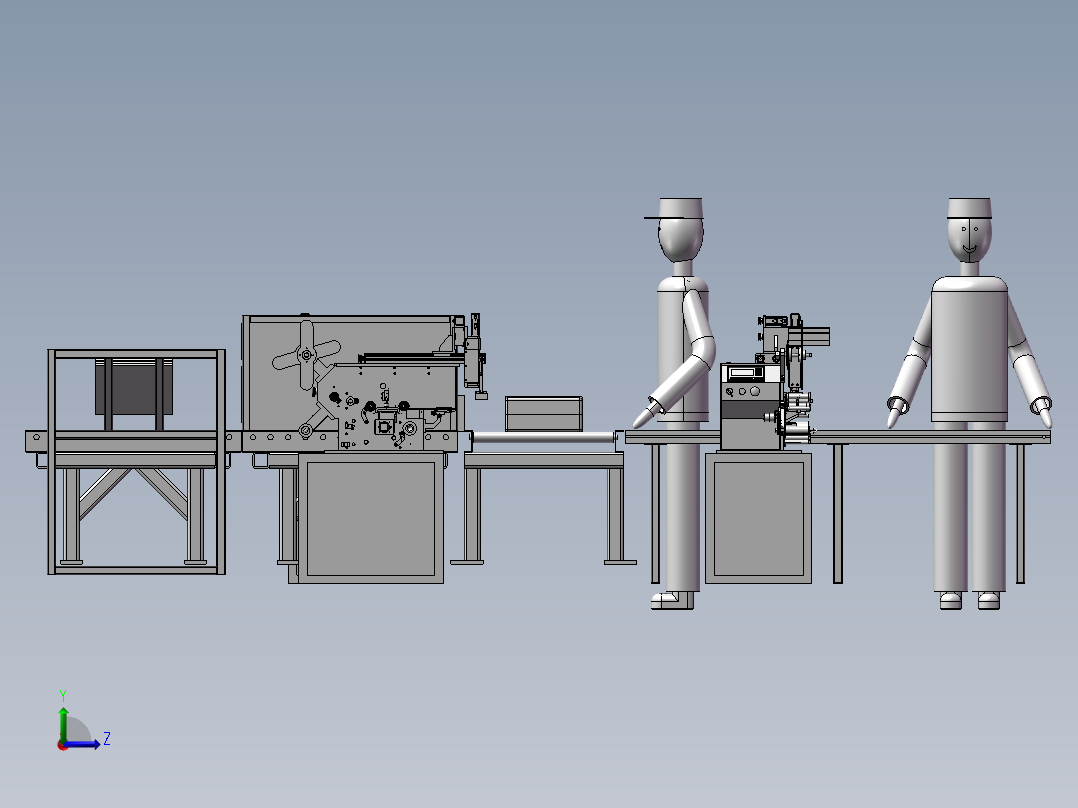 自动组装线左视图