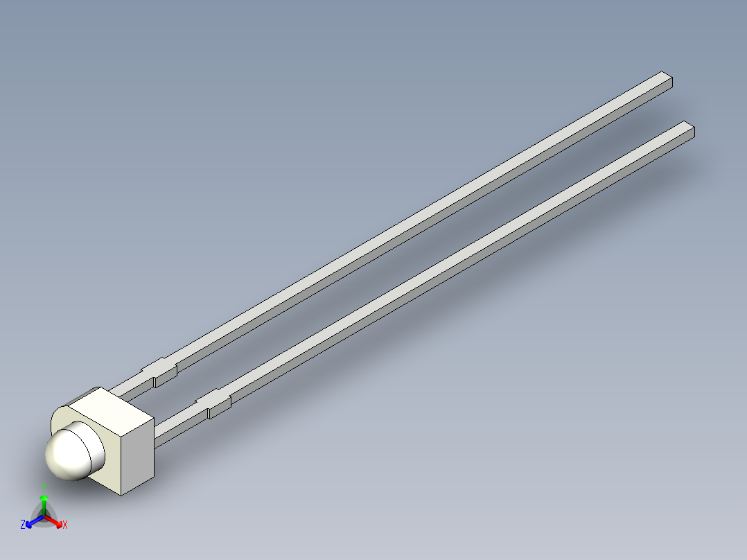 光电元件封装-L-2060SRC正等轴测图