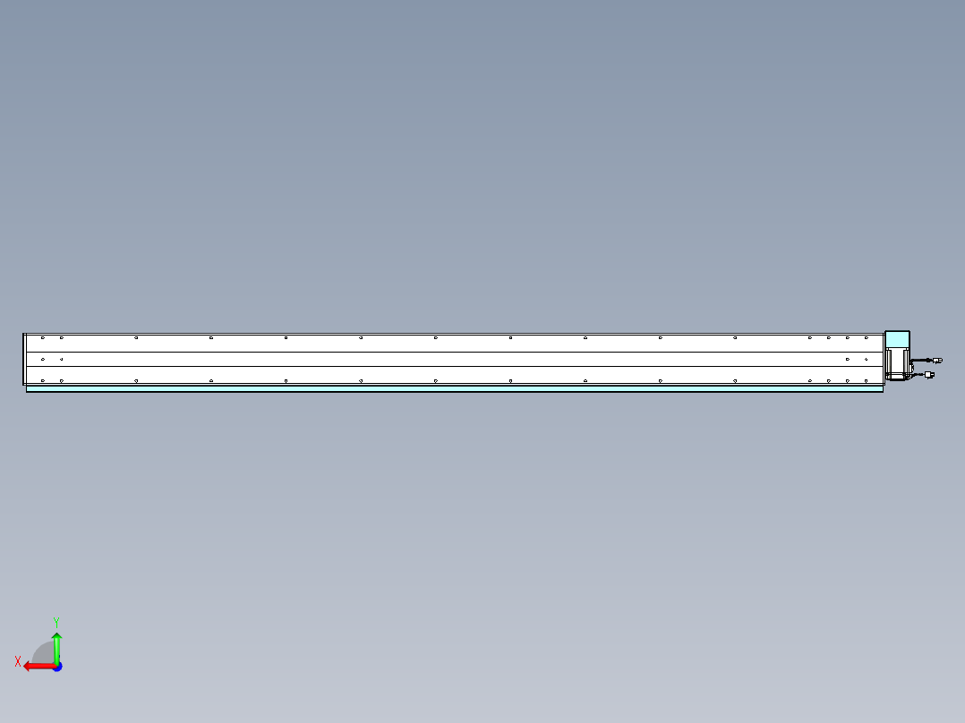 威洛博VBC同步带传动一无尘环境VBC14-L45-S2000-BRD-ZP40-C3后视图
